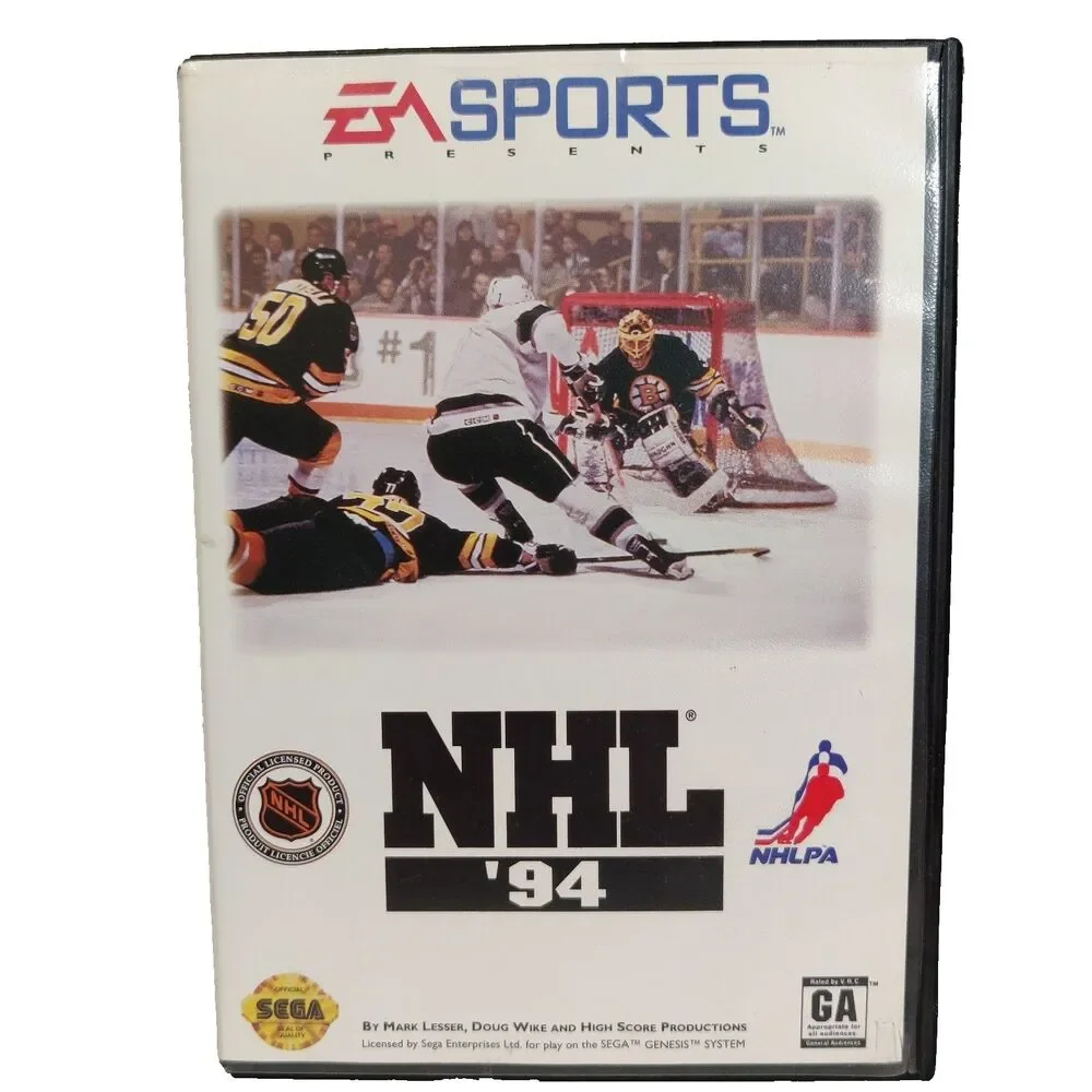 NHL '94 (Sega Genesis) Case and thick Manual for Sale, No GAME pre owned.